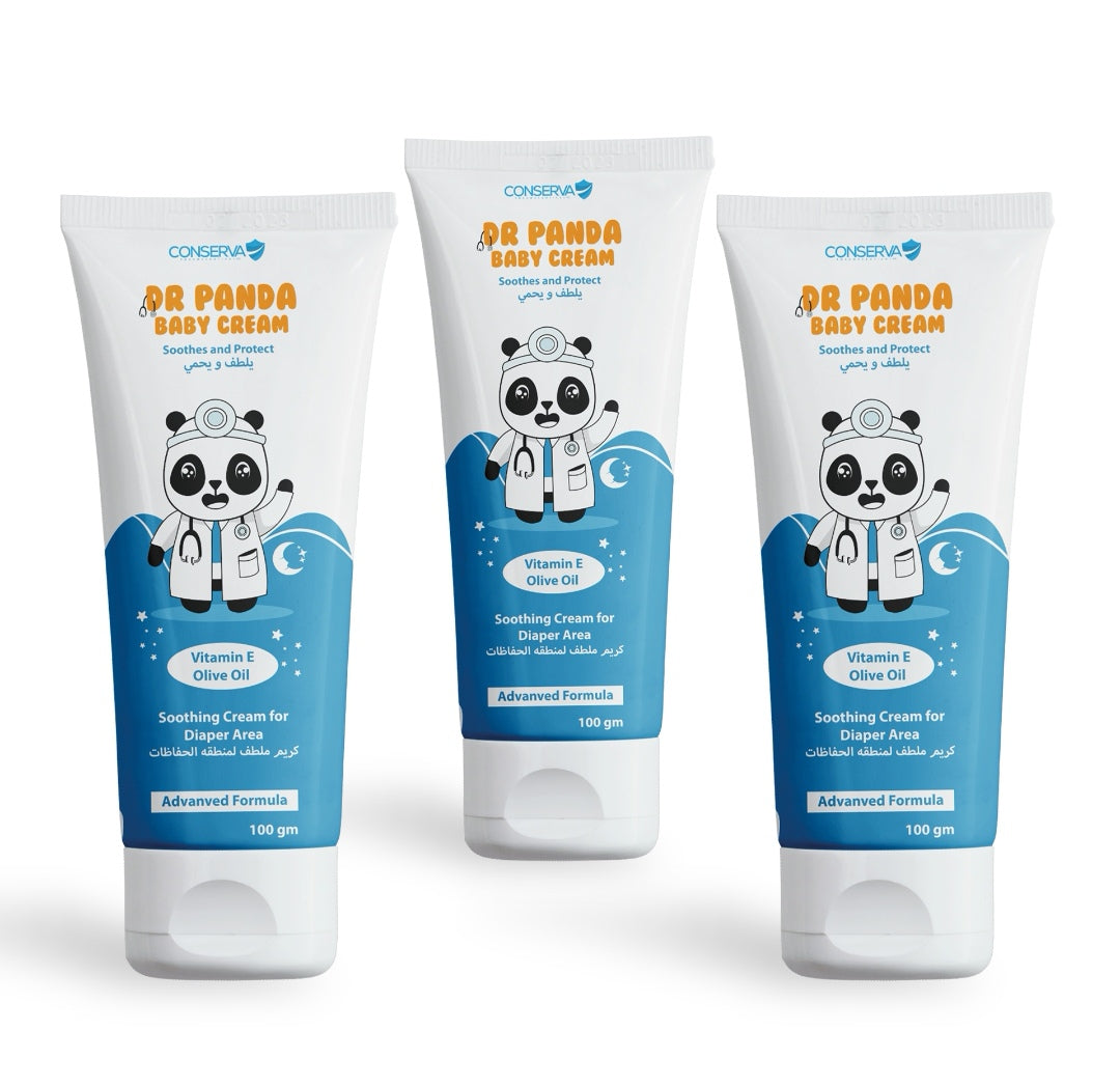 مجموعة ٣ كريم دكتور باندا للحفاظ و ترطيب الجلد Bundle of three Dr Panda Diaper Cream