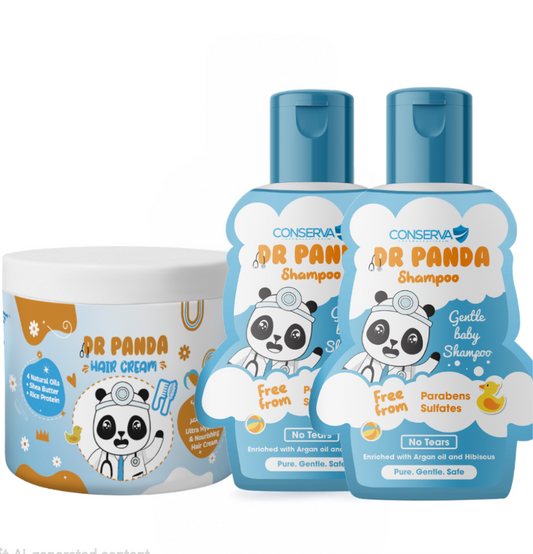 مجموعة ٢ دكتور باندا شامبو و ١ كريم للشعر Bundle 2 Dr Panda Shampoo & 1 Leave in Hair Cream