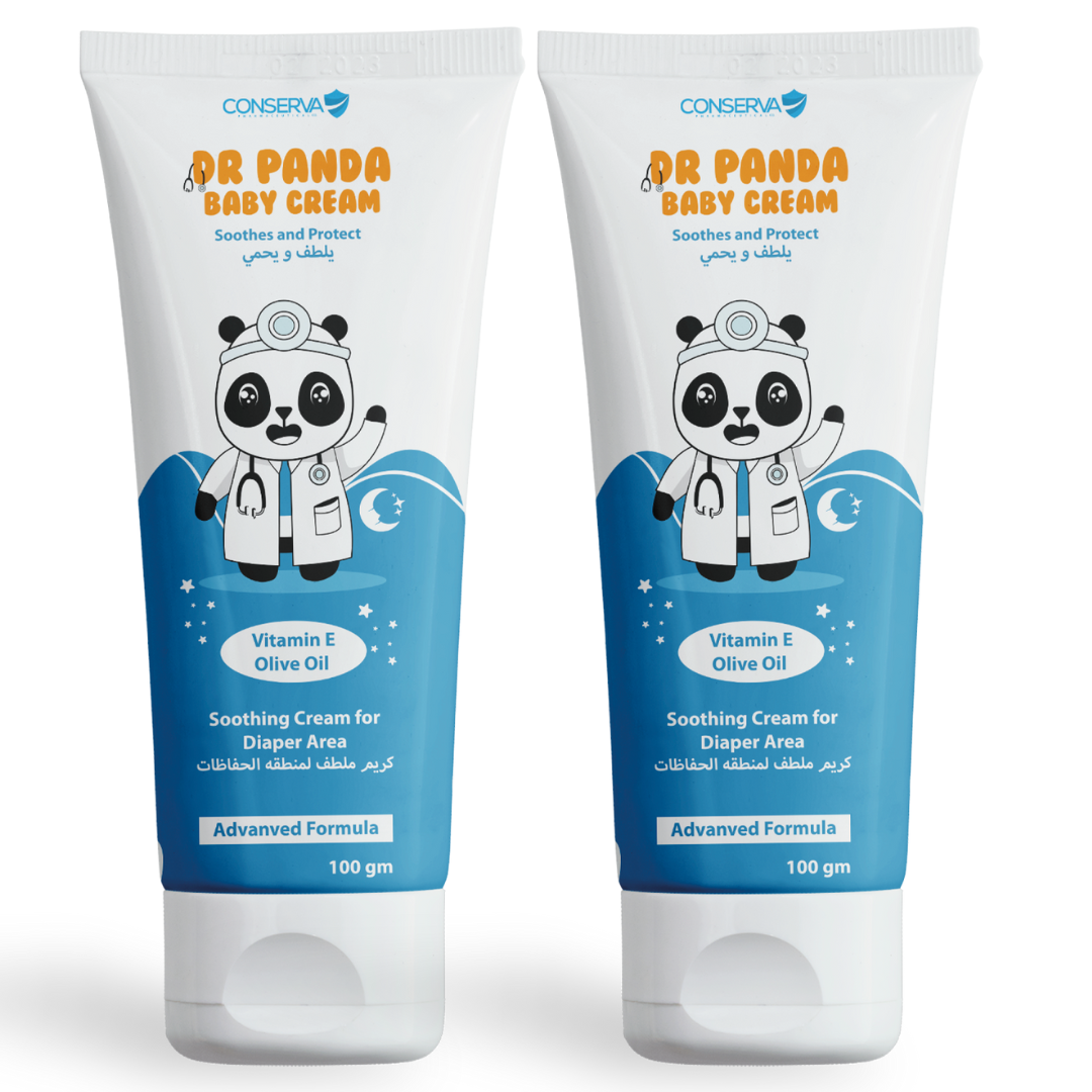 مجموعة 2 دكتور باندا كريم للحفاظ و ترطيب الجلد Bundle of two Dr Panda Diaper Cream